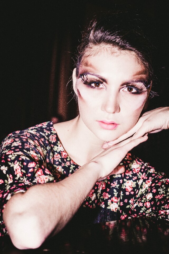 View beauty dark background