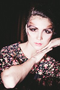 View beauty dark background