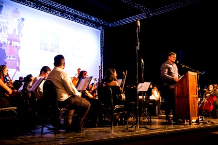 20.01.2020 - Abertura do Festival Internacional Sesc de Música, com a apresentação da Orquestra Jovem Sesc Pará - Foto: Gustavo Vara