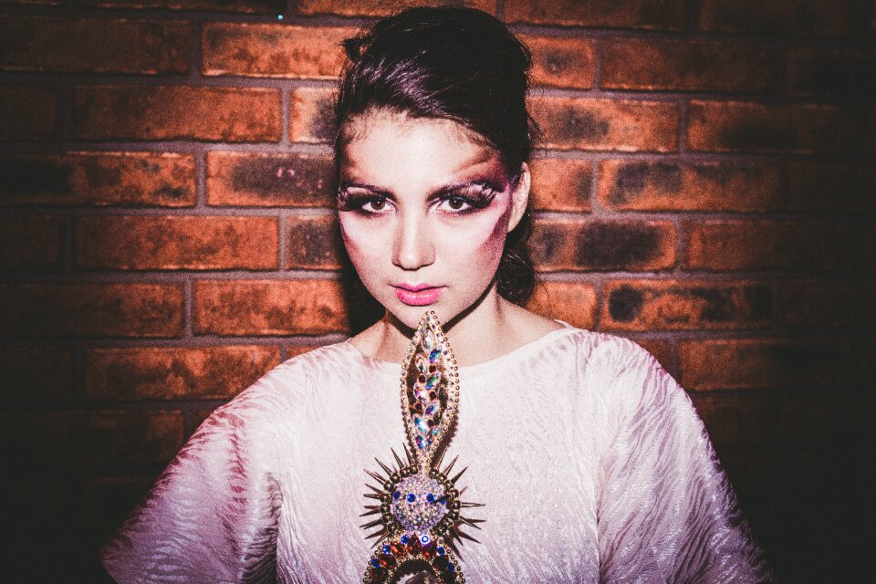 View beauty dark background
