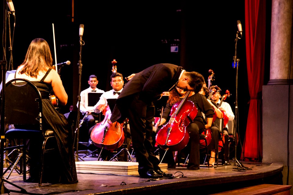 20.01.2020 - Abertura do Festival Internacional Sesc de Música, com a apresentação da Orquestra Jovem Sesc Pará - Foto: Gustavo Vara