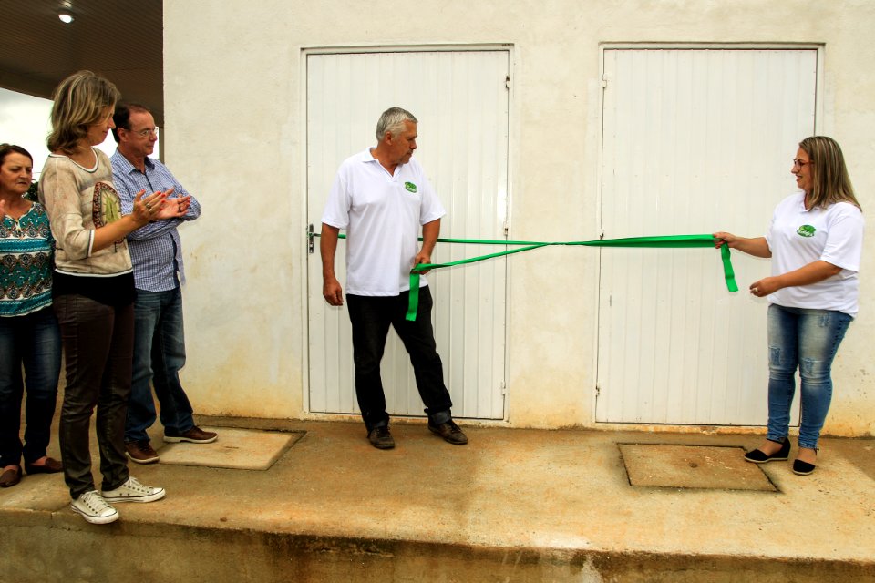 06.12.2017 - Prefeita Paula Mascarenhas durante inauguração da Agroindústria Sul Ecológica na Estrada da Gama na colônia de Pelotas