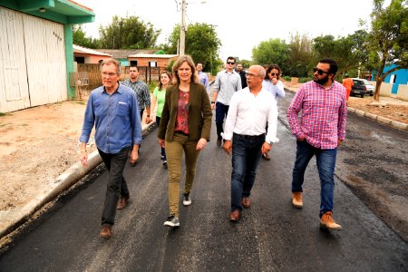 10.11.2017 - Prefeita Paula Mascarenhas em visita na avenida Ildefonso Simões Lopes