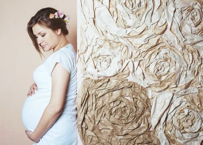 Girl roses tenderness