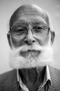 Portrait face elderly photo
