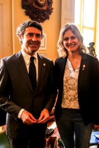 29.11.2017 - Prefeita Paula Mascarenhas e vice Idemar Barz recebem visita de Comitiva de Portugal
