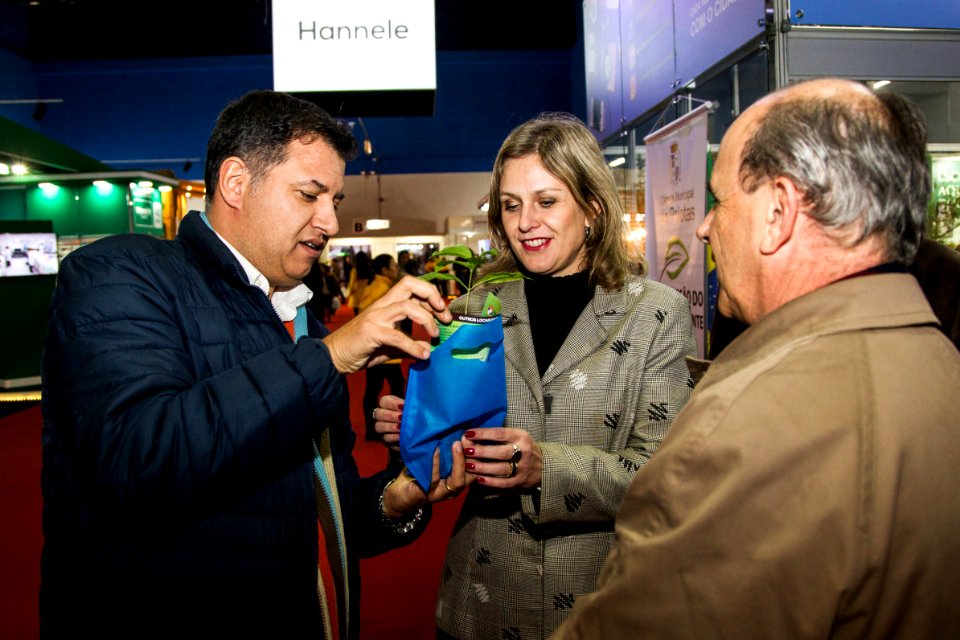 05.06.2018 - Prefeita Paula Mascarenhas e o vice Idemar Barz durante a abertura da 26ª Fenadoce no Centro de Eventos de Pelotas - Foto: Gustavo Vara