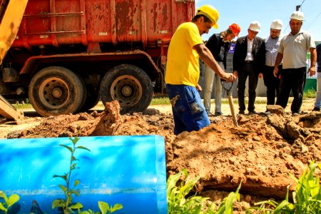 24.10.2017 - Prefeita Paula Mascarenhas em visita às obras do Sanep, ruas: Barros Cassal, Joaquim Vieira da Cunha, Arnaldo Mesquita de Menezes, Henrique Lorea