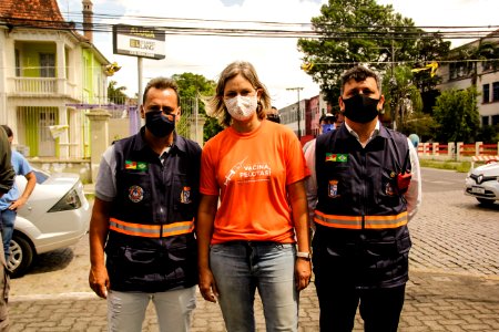 27.02.2021 Prefeita Paula Mascarenhas acompanha Drive Thru de Vacinação para idosos Foto Rodrigo Chagas