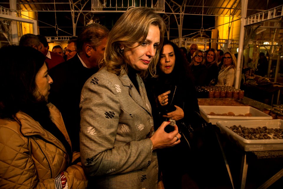 05.06.2018 - Prefeita Paula Mascarenhas e o vice Idemar Barz durante a abertura da 26ª Fenadoce no Centro de Eventos de Pelotas - Foto: Gustavo Vara