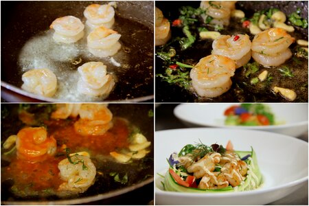 Healthy fresh seafood