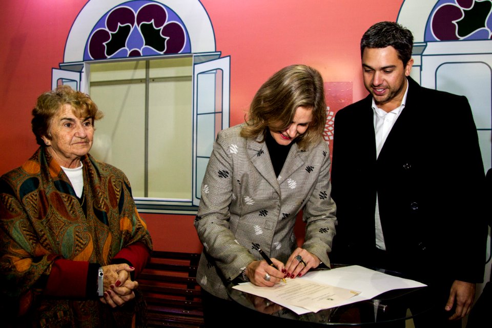 05.06.2018 - Prefeita Paula Mascarenhas e o vice Idemar Barz durante a abertura da 26ª Fenadoce no Centro de Eventos de Pelotas - Foto: Gustavo Vara