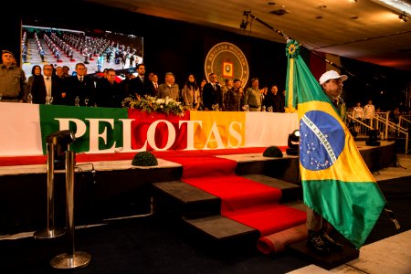 03.08.2019 - Formatura do Curso Básico de Formação de Policial Militar, Polo Pelotas, com a presença do governador Eduardo Leite - Foto: Gustavo Vara