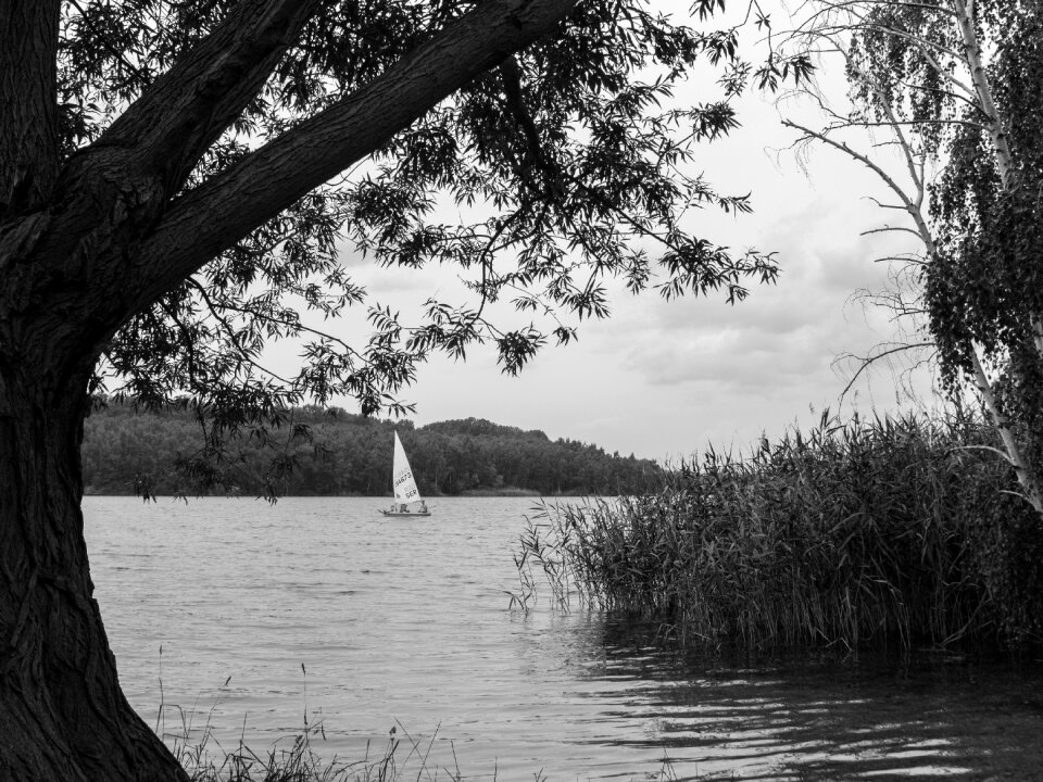 Port sailing boat background