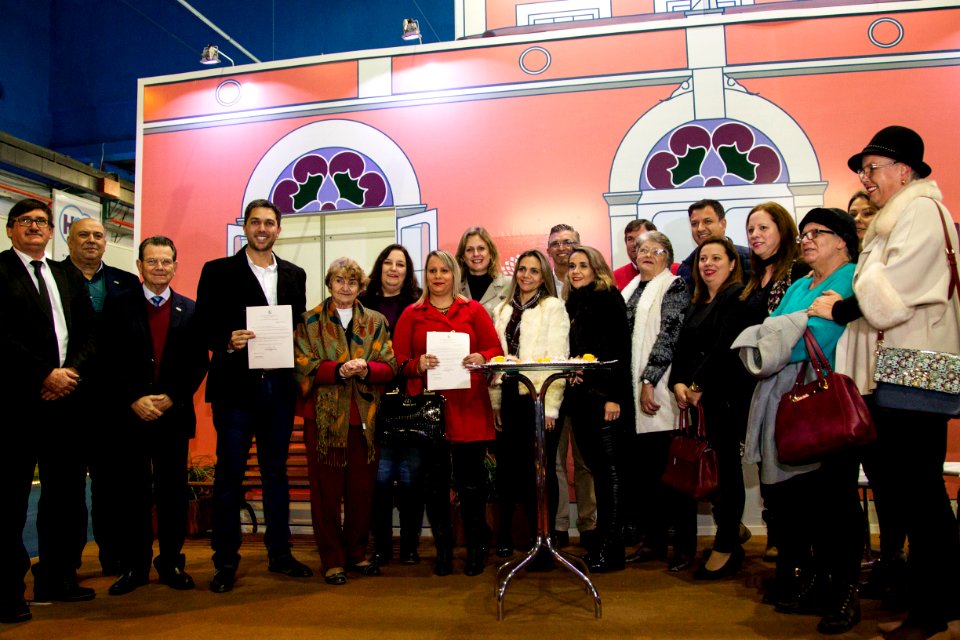 05.06.2018 - Prefeita Paula Mascarenhas e o vice Idemar Barz durante a abertura da 26ª Fenadoce no Centro de Eventos de Pelotas - Foto: Gustavo Vara