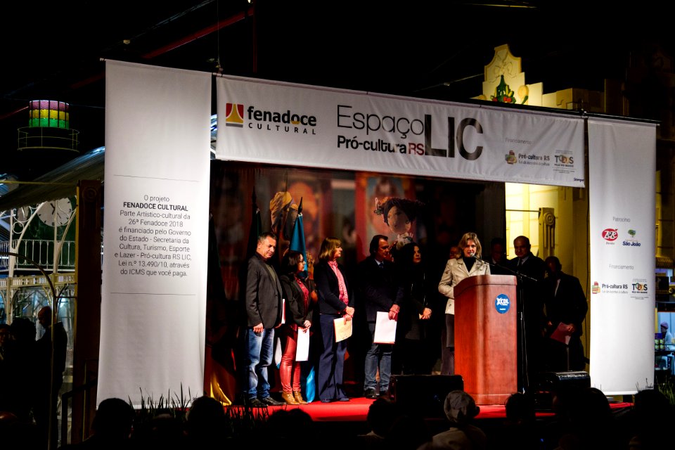 05.06.2018 - Prefeita Paula Mascarenhas e o vice Idemar Barz durante a abertura da 26ª Fenadoce no Centro de Eventos de Pelotas - Foto: Gustavo Vara