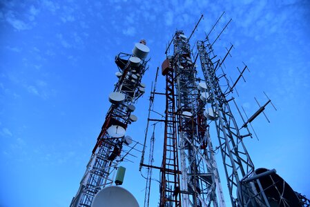 Communications repeater sky