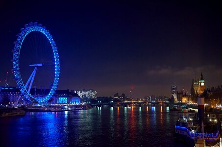 London eye blue united kingdom