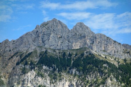 Mountain panorama alpine sky photo