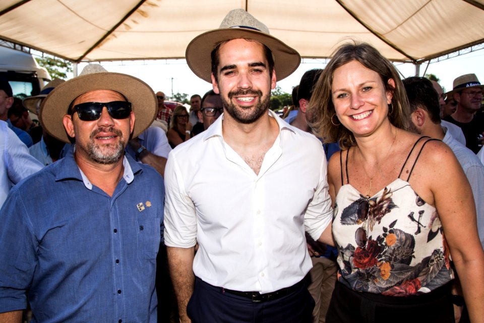 22.02.2019 - Prefeita Paula Mascarenhas e o Governador do Rio Grande do Sul, Eduardo Leite realizam a abertura oficial da 29ª Colheita do Arroz - Foto: Gustavo Vara