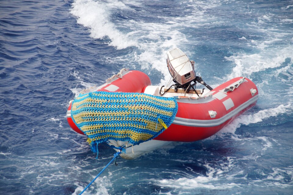Sea motor rubber boat