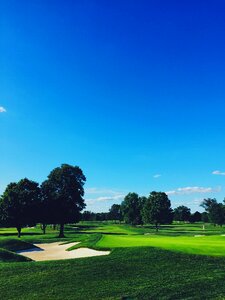 Bunker sand trap golf photo