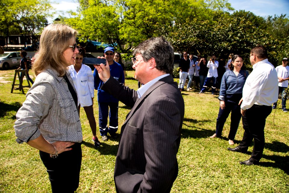 22.10.2018 - Prefeita Paula Mascarenhas durante cerimônia de 50 anos da Barragem Santa Bárbara - Foto: Gustavo Vara