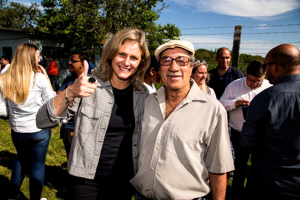 22.10.2018 - Prefeita Paula Mascarenhas durante cerimônia de 50 anos da Barragem Santa Bárbara - Foto: Gustavo Vara