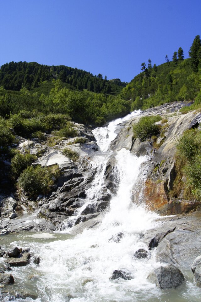 Waterfall zillertal austria photo