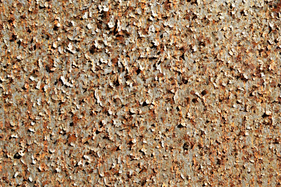 sheet with rusted surface