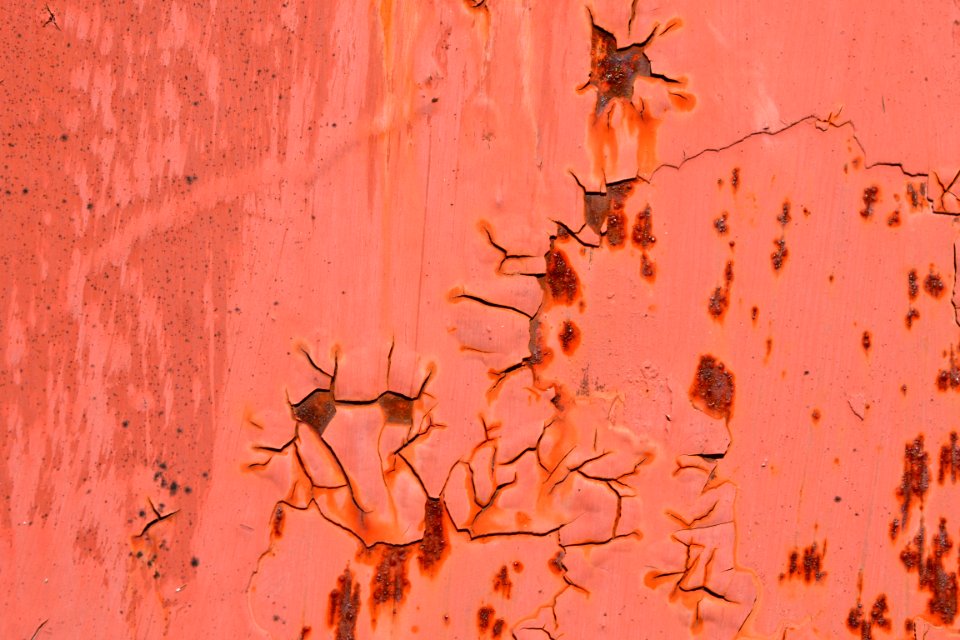 sheet with rust stains