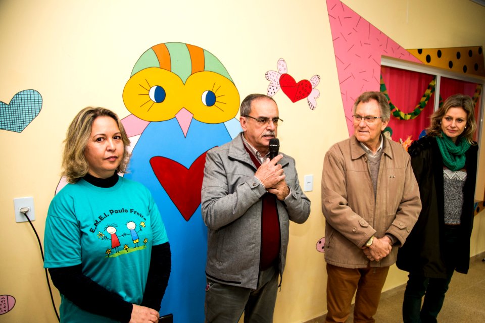28.06.2018 - Prefeita Paula Mascarenhas e o vice Idemar Barz no ato de entrega da EMEI Paulo Freire - Foto: Gustavo Vara