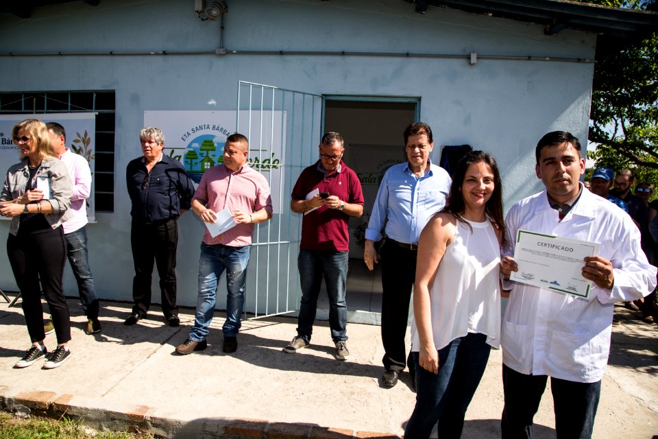22.10.2018 - Prefeita Paula Mascarenhas durante cerimônia de 50 anos da Barragem Santa Bárbara - Foto: Gustavo Vara
