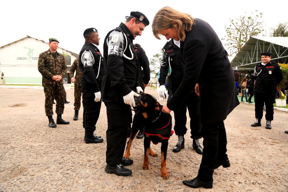 21.08.2018 - Prefeita Paula Mascarenhas na cerimônia de chegada do fogo simbólico - Semana da Pátria - Foto: Gustavo Vara