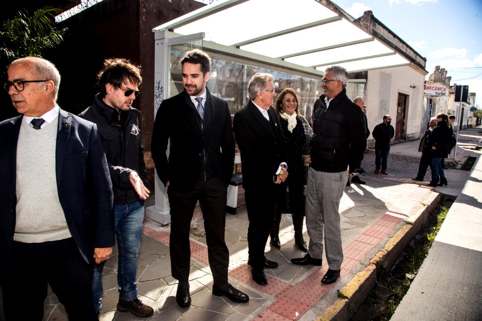 03.08.2019 - Governador Eduardo Leite visita as obras na Rua Marechal Deodoro - Foto: Gustavo Vara