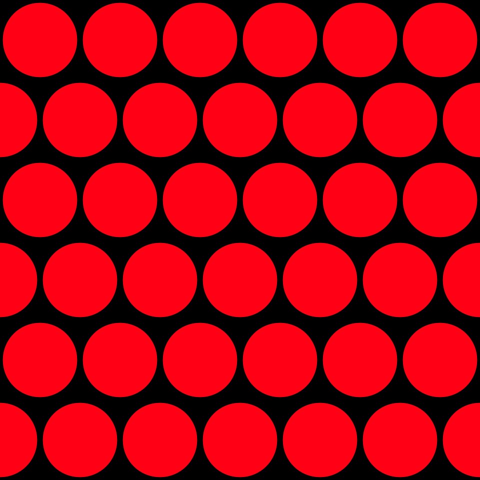 Template with circles