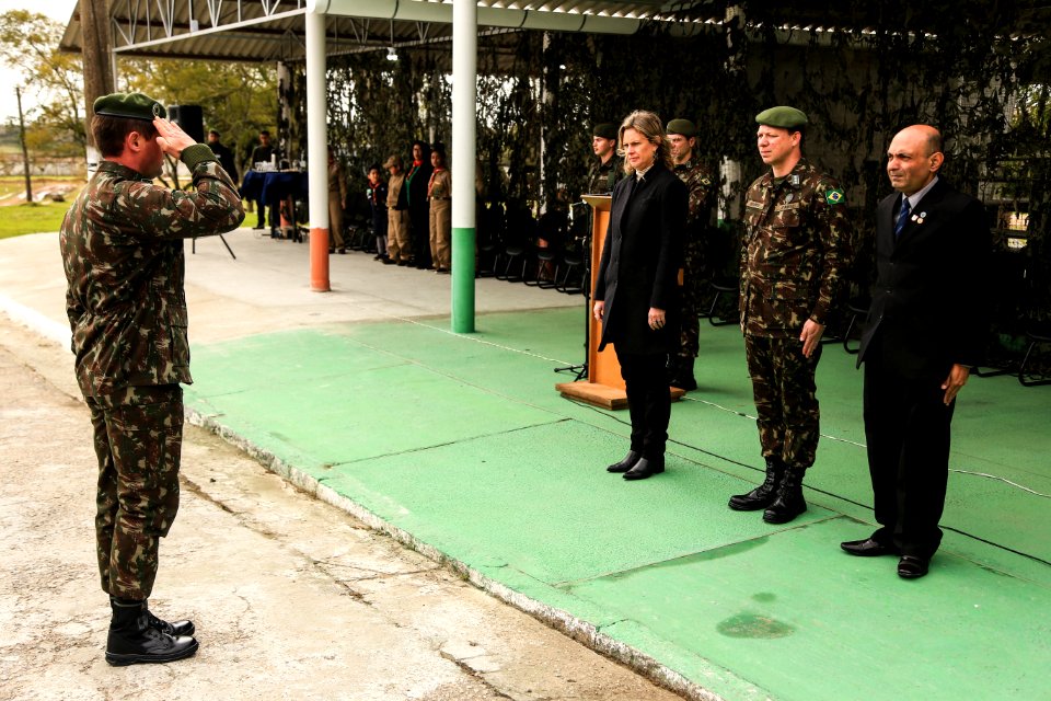 21.08.2018 - Prefeita Paula Mascarenhas na cerimônia de chegada do fogo simbólico - Semana da Pátria - Foto: Gustavo Vara