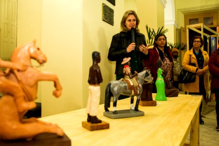 05.09.2018 - Prefeita Paula Mascarenhas na cerimônia de abertura do evento Lanceiros Negros - Conjunto de Exposições de Arte e Cultura Negra - Foto: Gustavo Vara