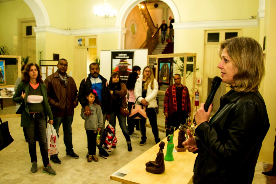 05.09.2018 - Prefeita Paula Mascarenhas na cerimônia de abertura do evento Lanceiros Negros - Conjunto de Exposições de Arte e Cultura Negra - Foto: Gustavo Vara