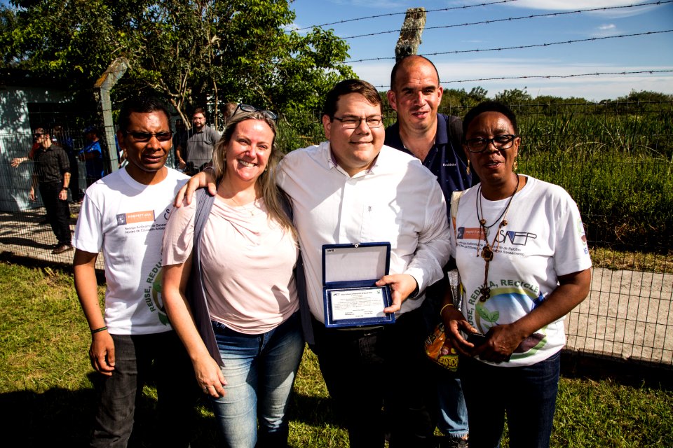 22.10.2018 - Prefeita Paula Mascarenhas durante cerimônia de 50 anos da Barragem Santa Bárbara - Foto: Gustavo Vara