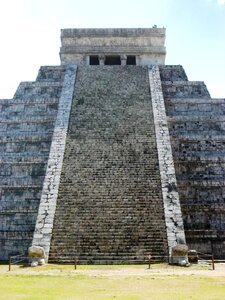 Pyramid temple mexico photo