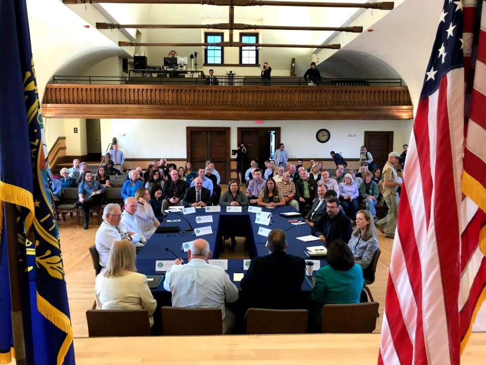 Agriculture Secretary Perdue holds a listening session with an emphasis on quality of life topics, in Wolfeboro, NH, on Sep 1, 2017.USDA Photo by Lance Cheung.