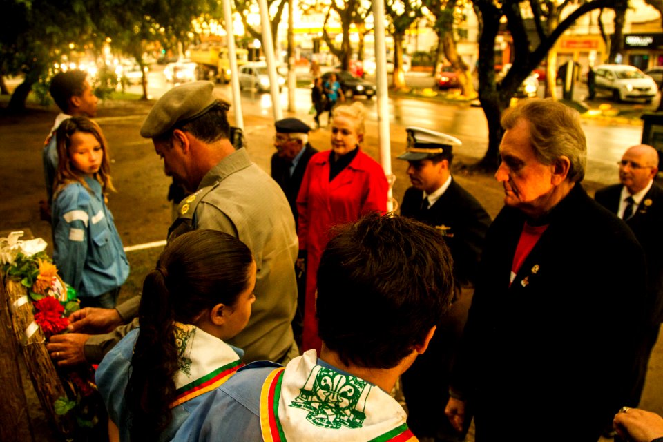 11.06.2018 - Vice Prefeito Idemar Barz durante homenagem do 153º Aniversário da Batalha Naval do Riachuelo - Foto: Gustavo Vara