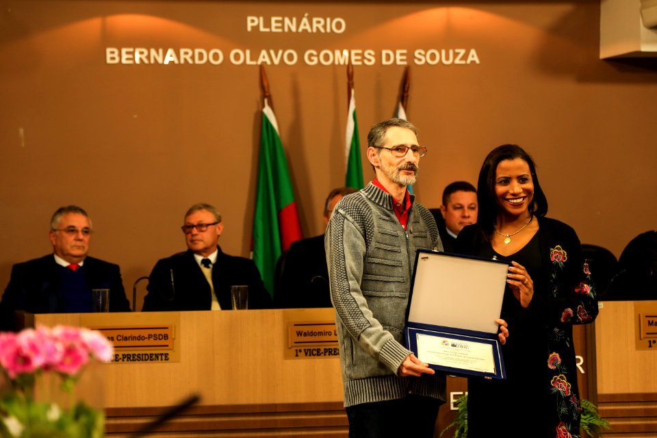 09.07.2018 - Prefeito em exercício Idemar Barz prestigia a Sessão Solene alusiva aos 206 anos da Cidade de Pelotas - Foto: Gustavo Vara