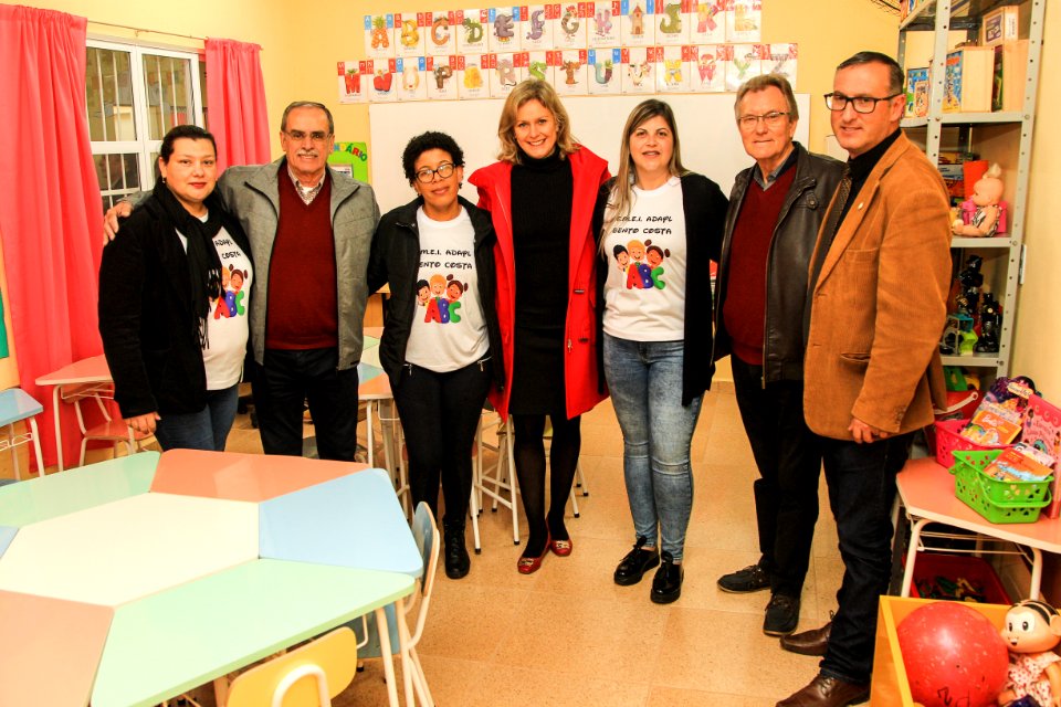 08.08.2018 - Prefeita Paula Mascarenhas e o vice Idemar Barz na inauguração da Escola Municipal Adayl Bento Costa - Foto: Gustavo Vara