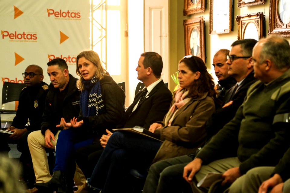 03.07.2018 - Prefeita Paula Mascarenhas durante reunião do Cip com assinatura das Cipaves com diretores da rede municipais e assinaturas de adesões ao Pacto Pelotas Pela Paz  Foto: Gustavo Vara