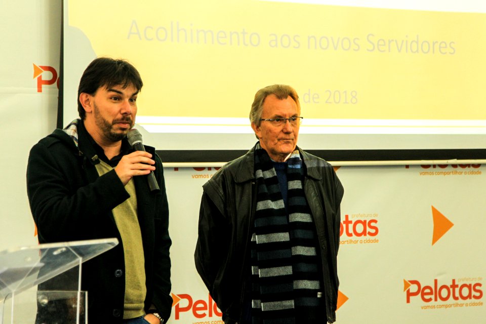 18.06.2018 - Prefeito em exercício Idemar Barz na acolhida aos novos servidores - Foto: Gustavo Vara