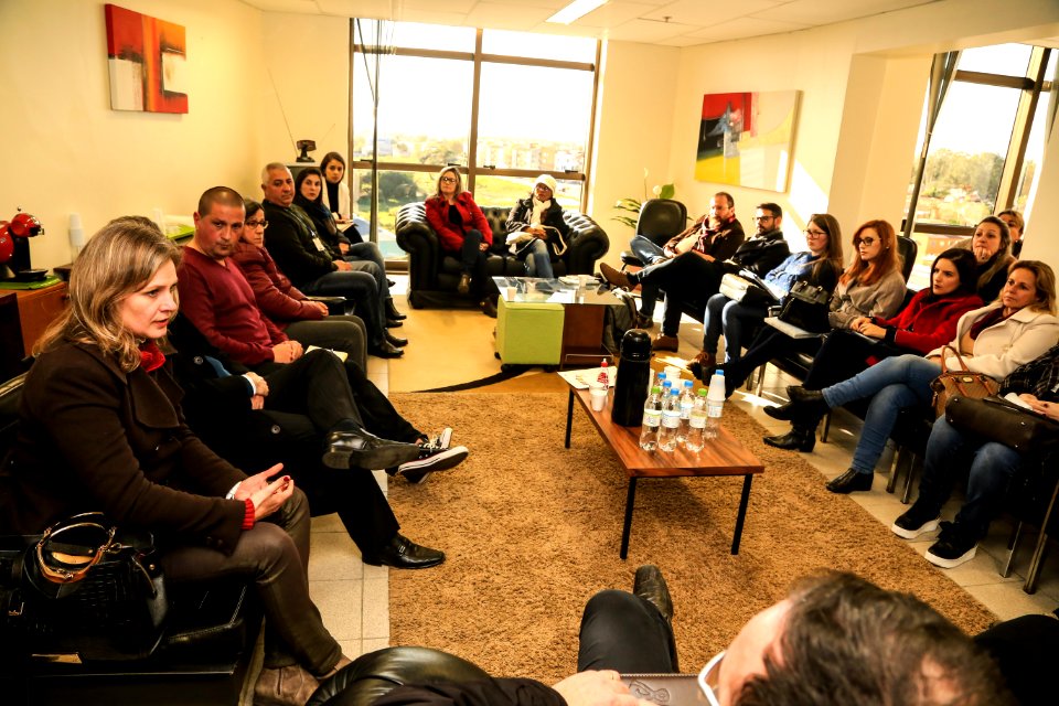 01.08.2018 - Prefeita Paula Mascarenhas durante reunião com o Dr. Marcelo Malizia Cabral para apresentação e construção coletiva de um plano de trabalho - Foto: Gustavo Vara
