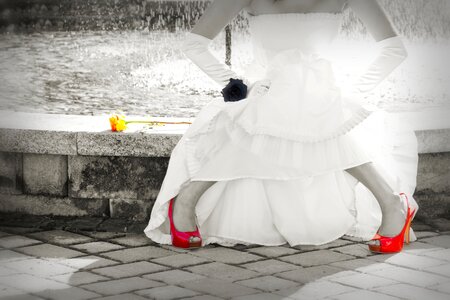 Elegance bridal fashion photo