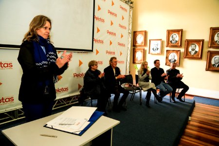 03.07.2018 - Prefeita Paula Mascarenhas durante reunião do Cip com assinatura das Cipaves com diretores da rede municipais e assinaturas de adesões ao Pacto Pelotas Pela Paz  Foto: Gustavo Vara
